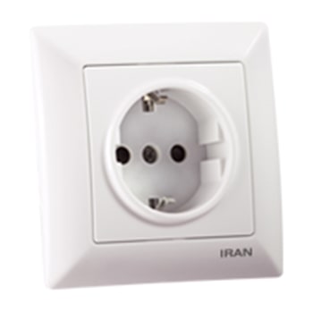 پریز-برق-توکار-ایران-الکتریک-ارت-دار-مدل-الیزه-سفید0